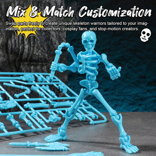 💀 360° rörlig skelettkrigare-kit 💀